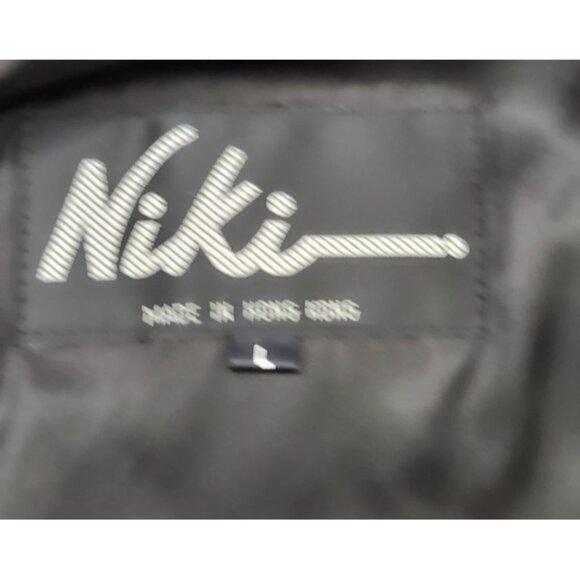 Niki Real Rabbit Fur Bomber Jacket Women’s Size L Black Genuine Fur Short Coat L - Picture 9 of 16